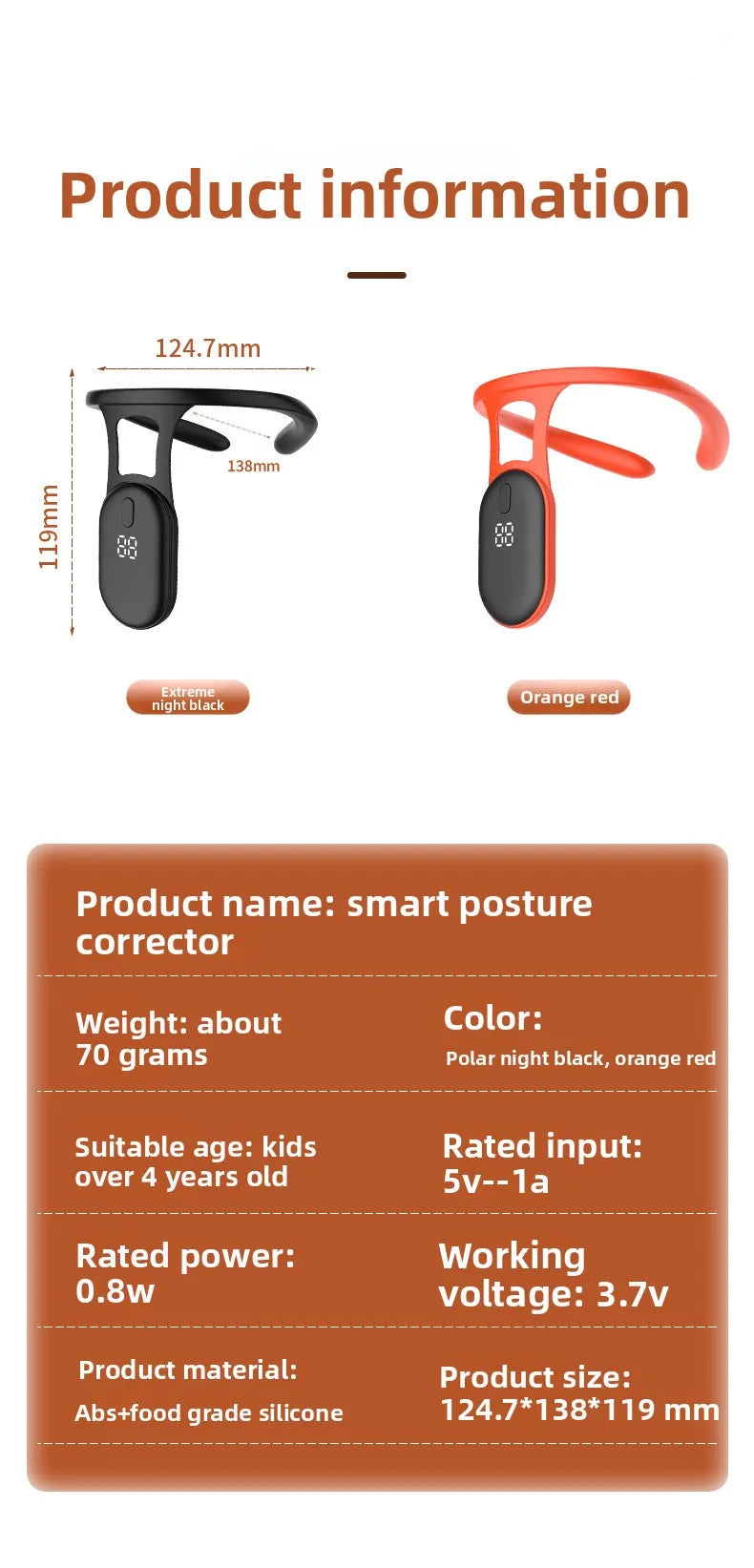 Intelligent Vibration Sensor Posture Corrector
