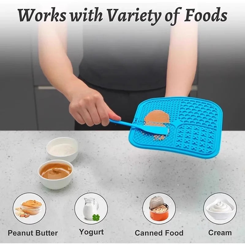 Silicone Anti-Slip Lick Mat Food Plate