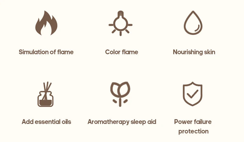 Colorful Flame Aroma Diffuser